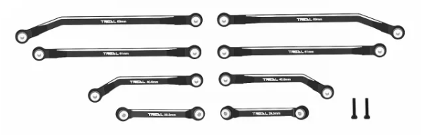 TREAL SCX24 High Clearance Links Deadbolt Betty 4-Links Design (8pcs) Alu# 7075 for Axial SCX24 Deadbolt AXI90081 Betty - Iron City RC Hobbies