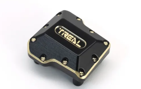 TREAL Brass Axle Diff Covers (2P) CNC Machined Heavy Weight 15.8g/pc Upgrades for 1/18 TRX4M TRX4MT - Iron City RC Hobbies