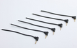 Reflex Racing 2.0mm Bullet Plugs with Molded in Grip Pig Tails (6 pcs) - Iron City RC Hobbies