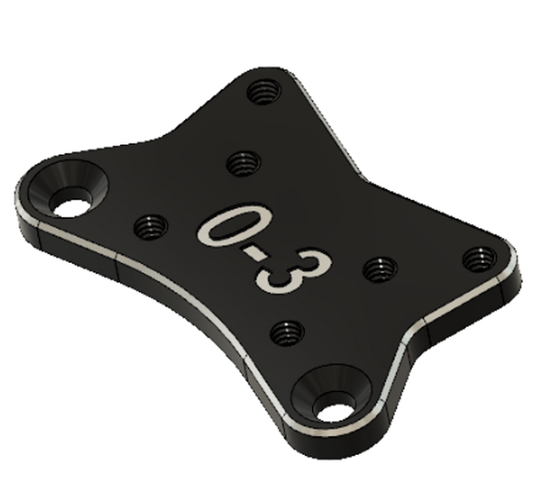 MWX Performance ZS 0-3 camber plate