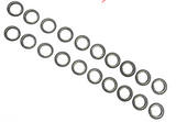Silver Horse Special Edition Nexx Racing’s “JUD” Flange Rings for EVO Mesh Rims (20pcs)