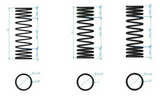 Hot Racing 38mm Progressive Rate RS Spring Set - GROM