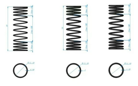 Hot Racing 38mm Progressive Rate RS Spring Set - GROM