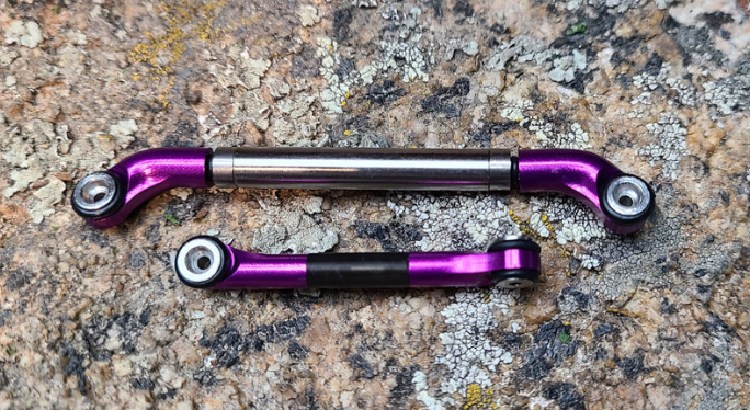 3Flow9 RC V2.1 Rolling Steel Steering Link - Fits Redcat Ascent 18 (Choose Color)