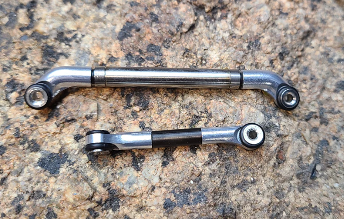 3Flow9 RC V2.1 Rolling Steel Steering Link - Fits Redcat Ascent 18 (Choose Color)