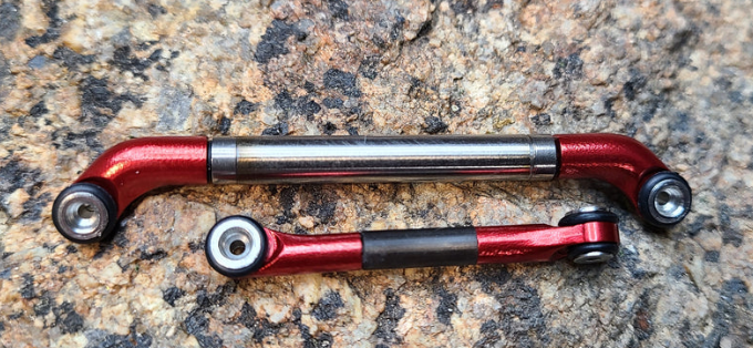 3Flow9 RC V2.1 Rolling Steel Steering Link - Fits Redcat Ascent 18 (Choose Color)