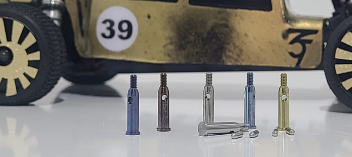 3Flow9 Titanium Front Axle Shafts For Losi Micro-B and Micro-T