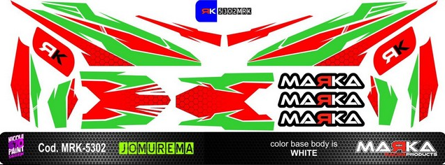 Marka Skin Adhesive 1:28 Jomurema Body JR-GT01 Clear-Color1 (1pcs) (Choose Color)