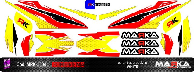 Marka Skin Adhesive 1:28 Jomurema Body JR-GT01 Clear-Color1 (1pcs) (Choose Color)