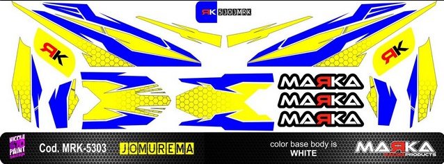 Marka Skin Adhesive 1:28 Jomurema Body JR-GT01 Clear-Color1 (1pcs) (Choose Color)