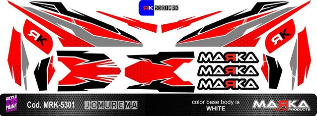 Marka Skin Adhesive 1:28 Jomurema Body JR-GT01 Clear-Color1 (1pcs) (Choose Color)