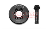 VITAVON HD (Choos3e Tooth) Steel Ring & Pinion Spiral Cut Bevel Gear For Axial SCX6