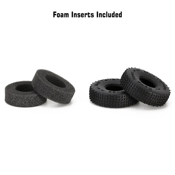 INJORA 1.0" 65*19mm Comp Pin Tires (T2440) (4)