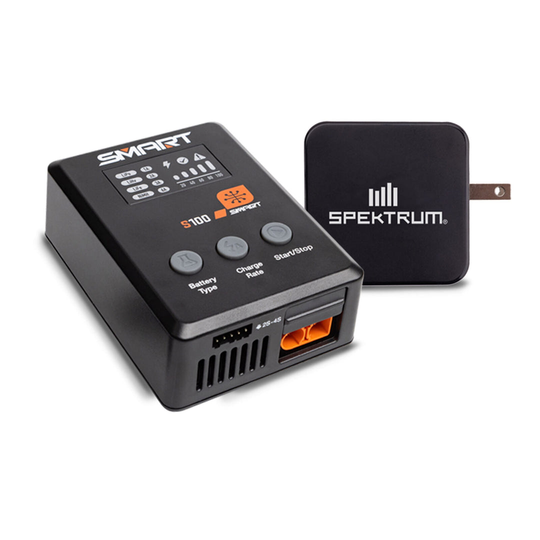 Spektrum  S100 1x100W USB-C Smart Charger, 65W USB-C GaN Power Supply Combo - Iron City RC Hobbies