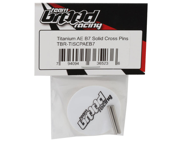 Team Brood Team Associated RC10B7 Titanium Solid Cross Pins (2) - Iron City RC Hobbies