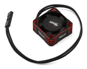 Tekin 25x25x10 Hiflow Aluminum Cooling Fan (Black/Red) TT3859 - Iron City RC Hobbies
