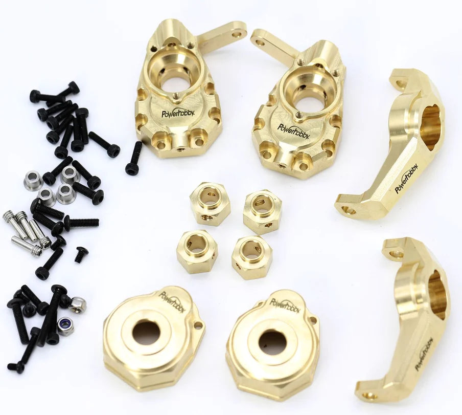 TRX-4 Brass Upgrade Parts, Steering / Portal / C Hubs / Hexes - Iron City RC Hobbies