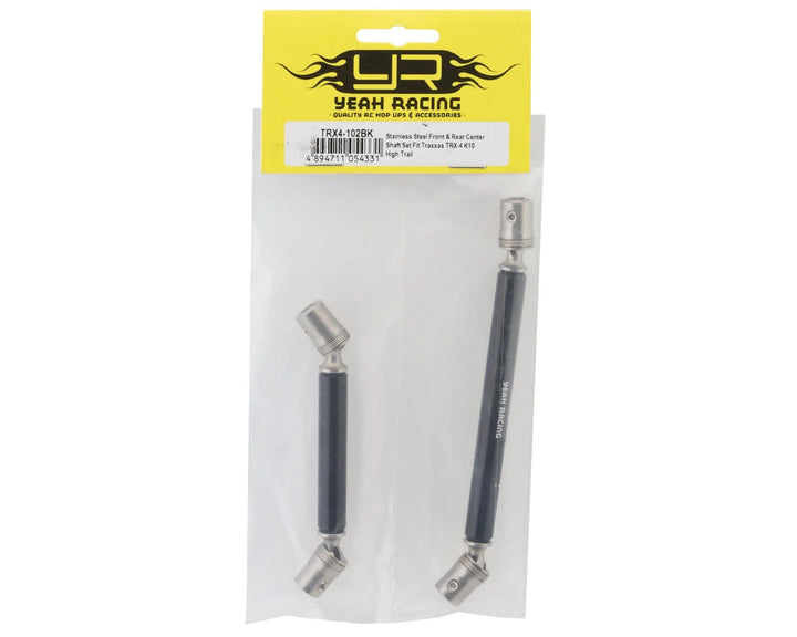 Yeah Racing Steel Center Driveshafts Set for Traxxas TRX-4 High Trail (336mm WB)