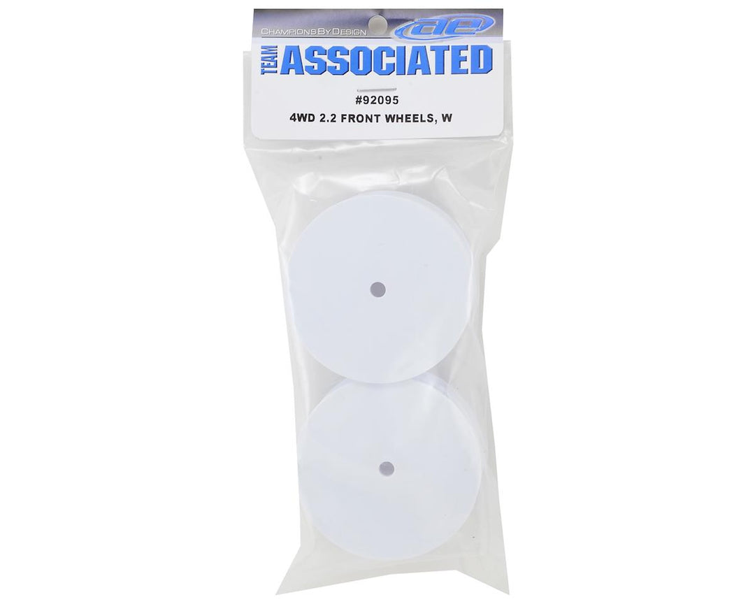 Associated 12mm Hex 2.2 4WD Front Buggy Wheels (2) (B64) (White) - Iron City RC Hobbies