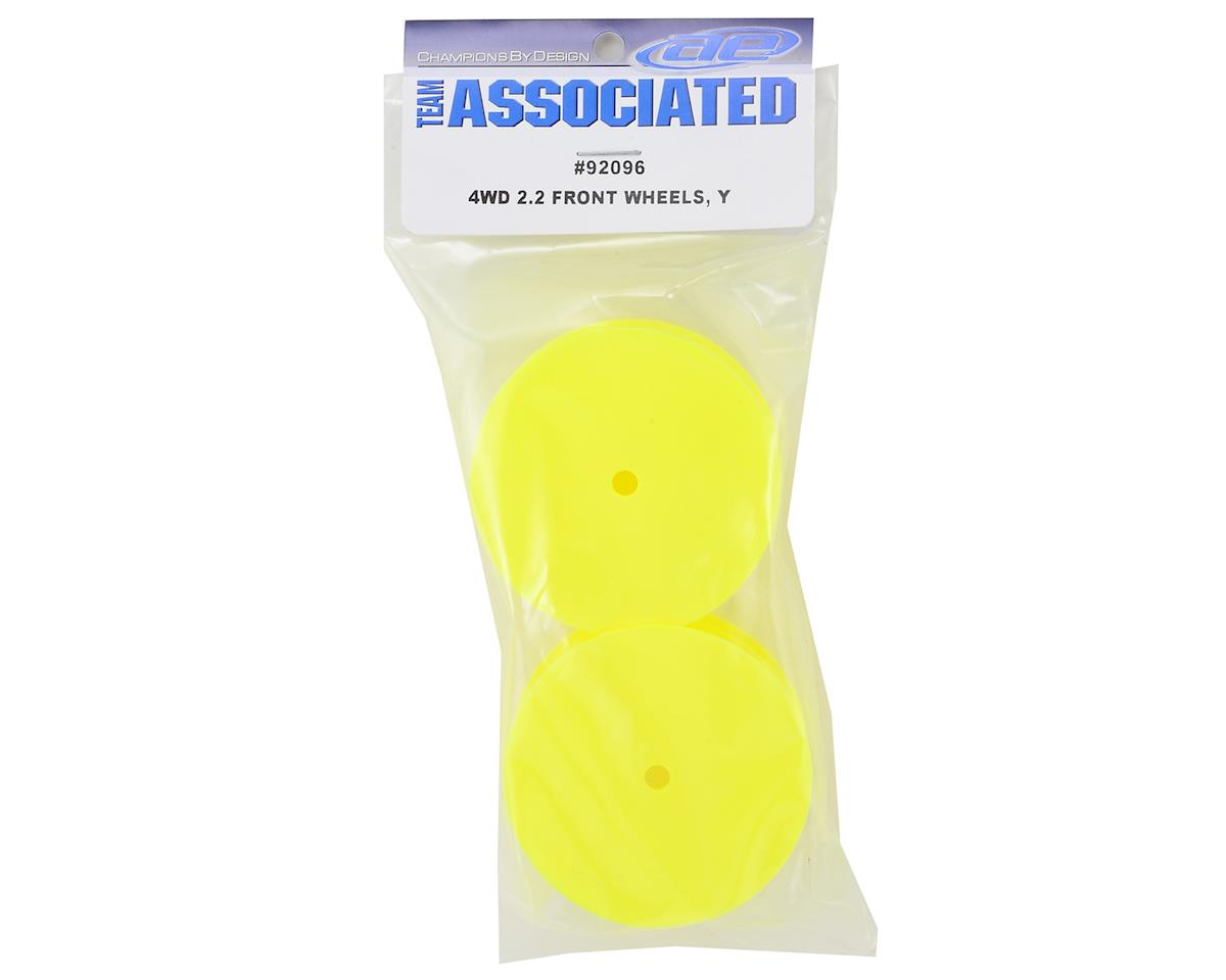 Associated 12mm Hex 2.2 4WD Front Buggy Wheels (2) (B64) (Yellow)