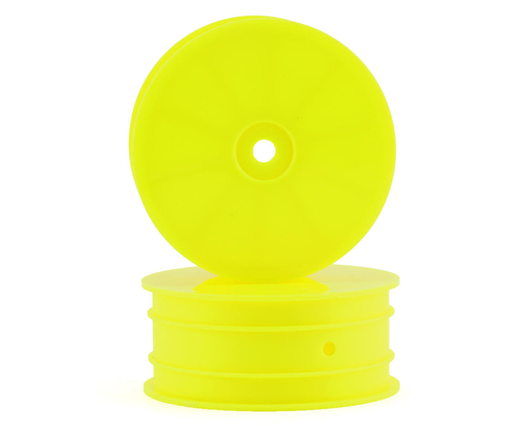 Associated 12mm Hex 2.2 4WD Front +1.5mm Buggy Wheels (2) (B74) (Yellow) - Iron City RC Hobbies