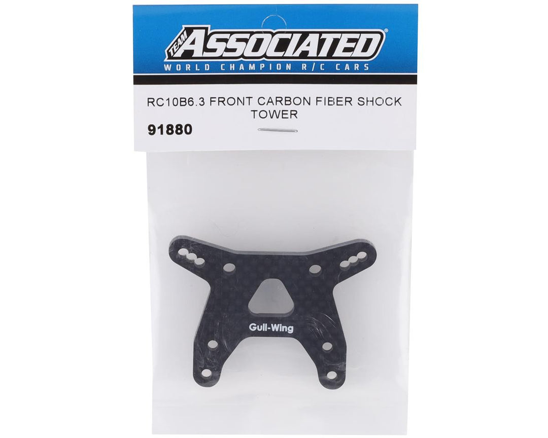 Associated RC10B6.3 Carbon Fiber "Gullwing" Front Shock Tower - Iron City RC Hobbies