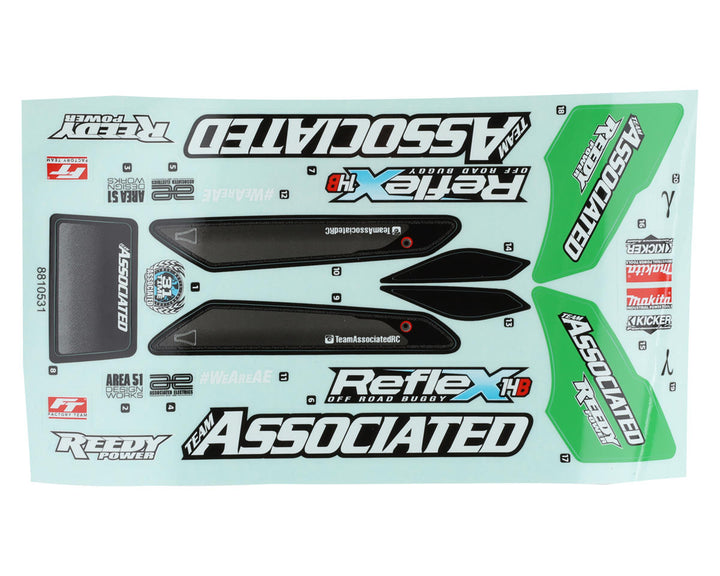 Associated Reflex 14B Gamma Buggy Body (Clear) - Iron City RC Hobbies
