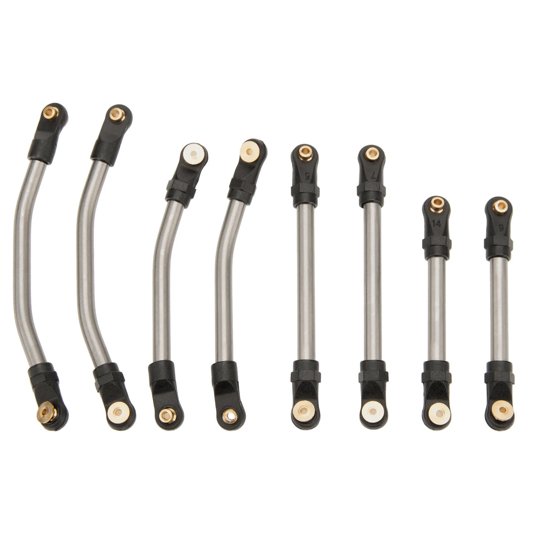 MEUS Racing SCX24 Double Bent High Clearance Chassis Links for Axial 1/24 SCX24 C10 Bronco Wrangler