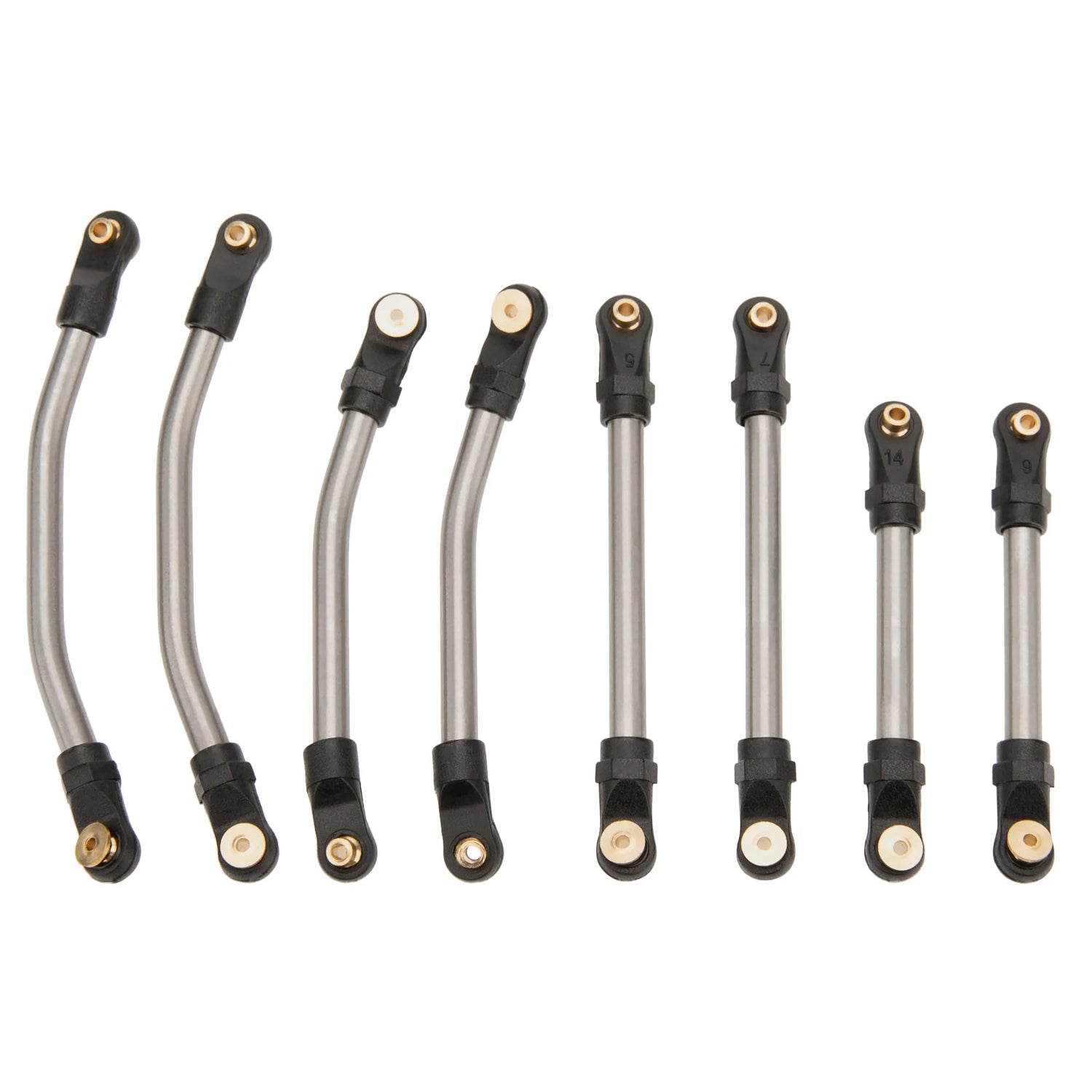 MEUS Racing SCX24 Double Bent High Clearance Chassis Links for Axial 1/24 SCX24 C10 Bronco Wrangler