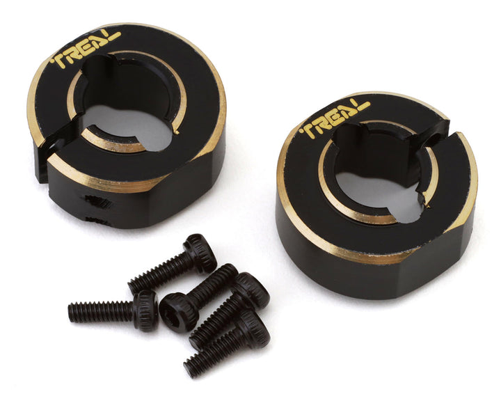 Treal Hobby Axial SCX24 Brass Rear Counter Weights (Black) (2) (10g) - Iron City RC Hobbies