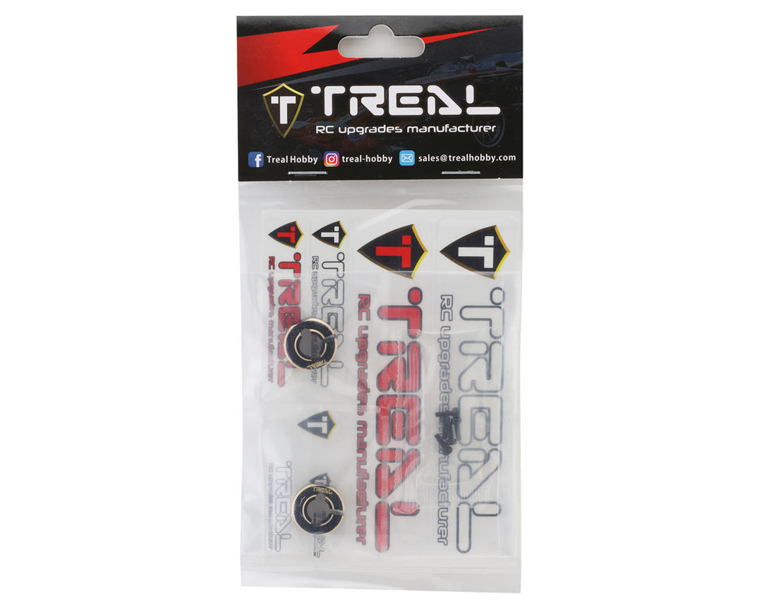 Treal Hobby Axial SCX24 Brass Rear Counter Weights (Black) (2) (10g) - Iron City RC Hobbies