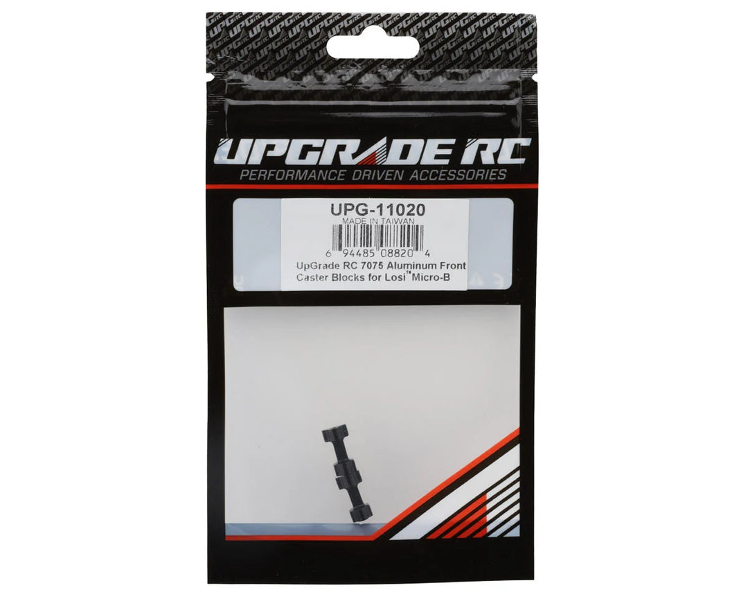 UpGrade RC Machined 7075 Aluminum Front Caster Blocks for Losi Micro-B (Black) (2)