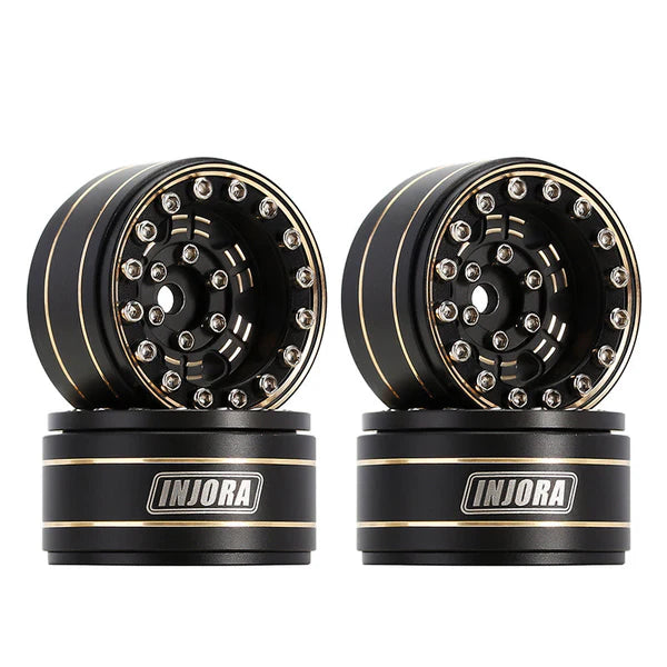 INJORA 1.0" 47g/pcs Brass -3.15mm Offset Wheels for Micro Crawlers