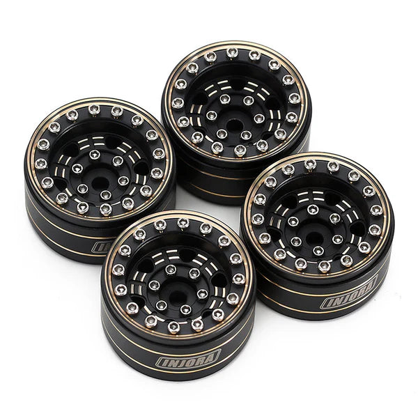 INJORA 1.0" 47g/pcs Brass -3.15mm Offset Wheels for Micro Crawlers