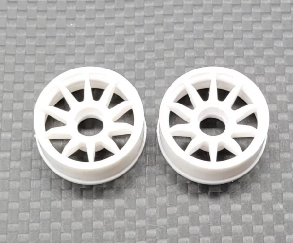 GL Racing White RWD Rims (W-2)