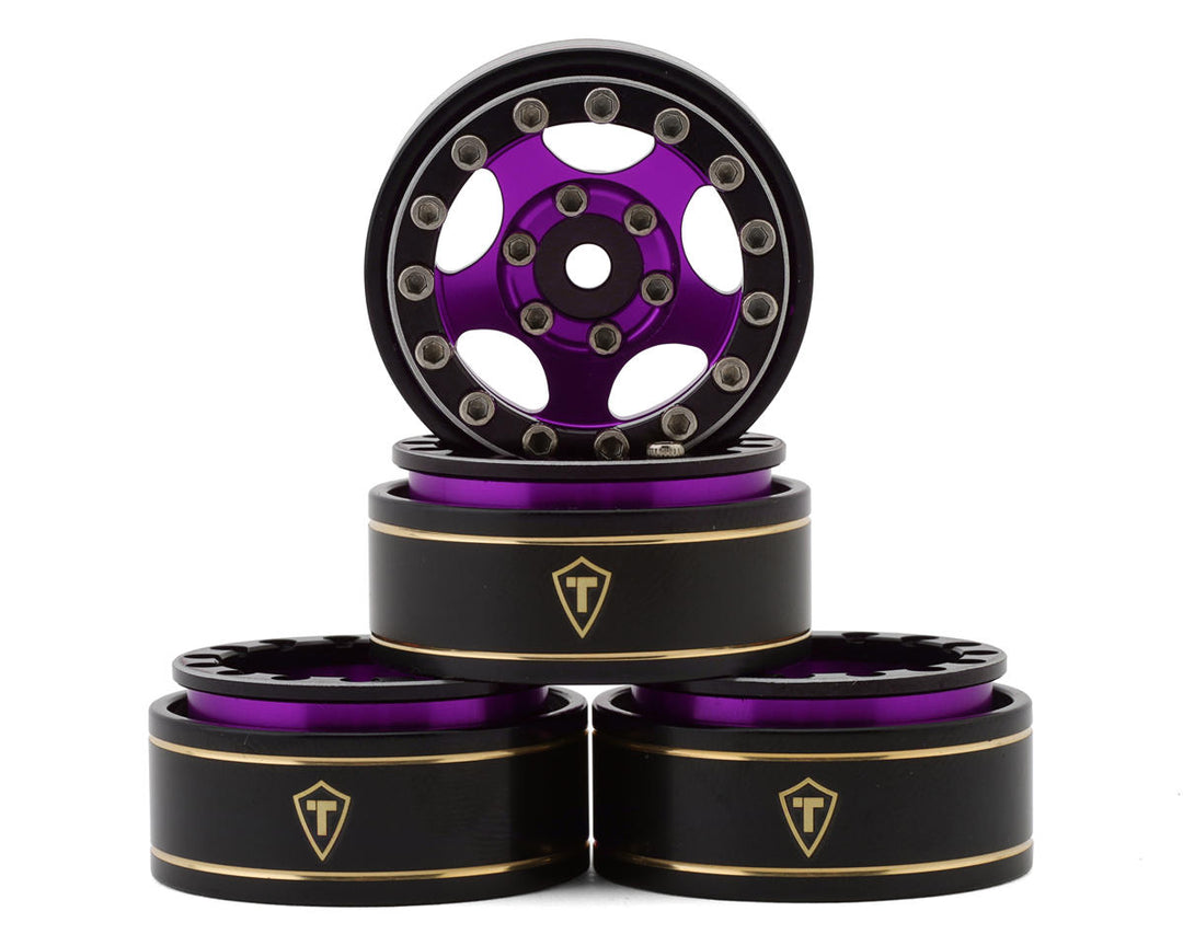 Treal Hobby Type B 1.0" 5-Spoke Beadlock Wheels (4) (22.4g)