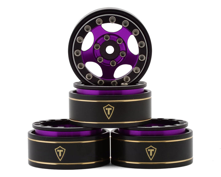 Treal Hobby Type B 1.0" 5-Spoke Beadlock Wheels (4) (22.4g)