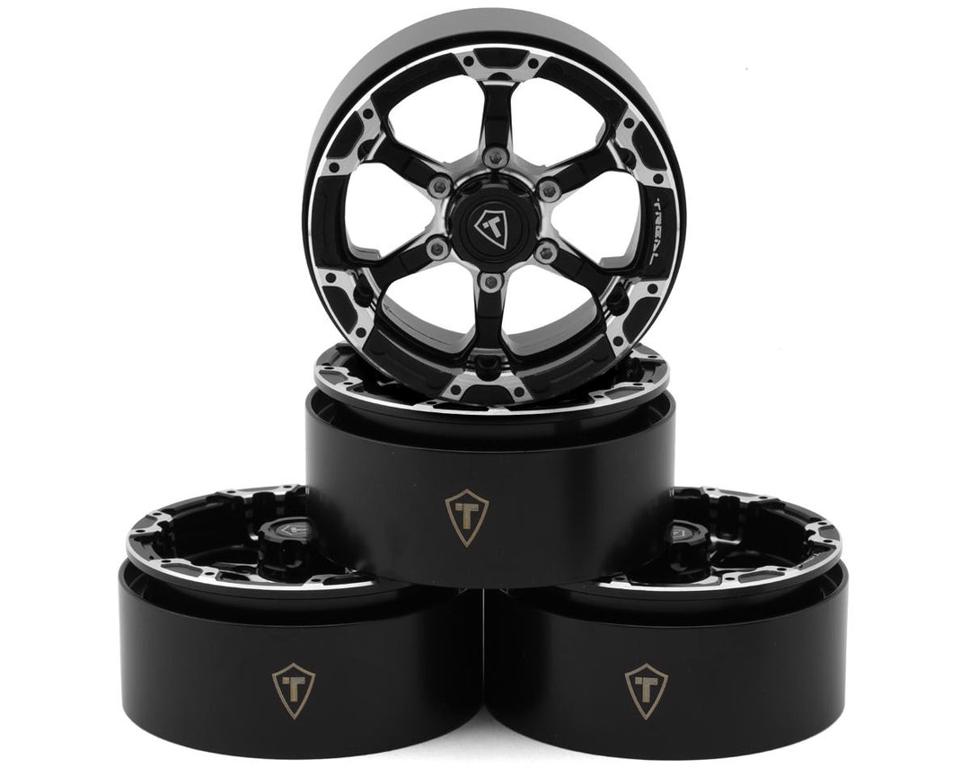 Treal Hobby Type 4P 1.9" 6-Spoke Beadlock Wheels (4)