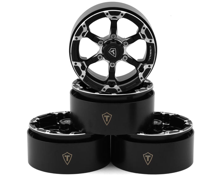 Treal Hobby Type 4P 1.9" 6-Spoke Beadlock Wheels (4)
