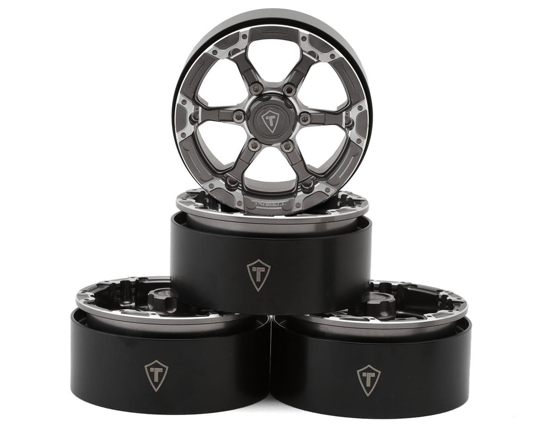 Treal Hobby Type 4P 1.9" 6-Spoke Beadlock Wheels (4)