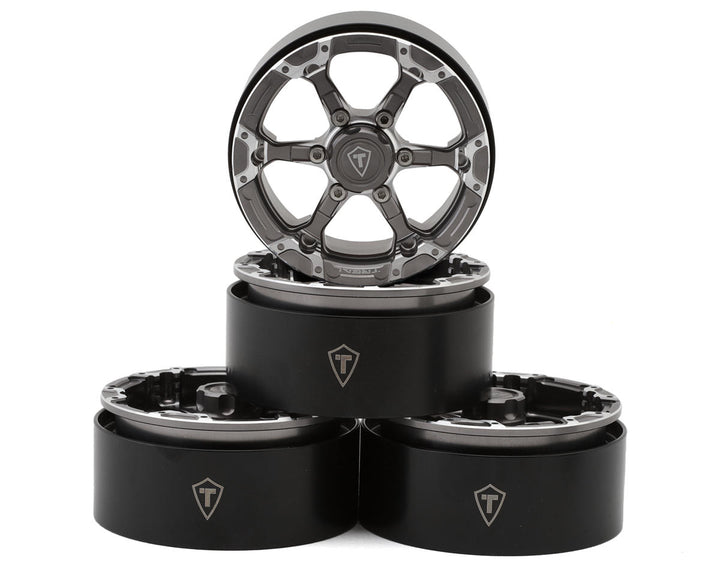 Treal Hobby Type 4P 1.9" 6-Spoke Beadlock Wheels (4)