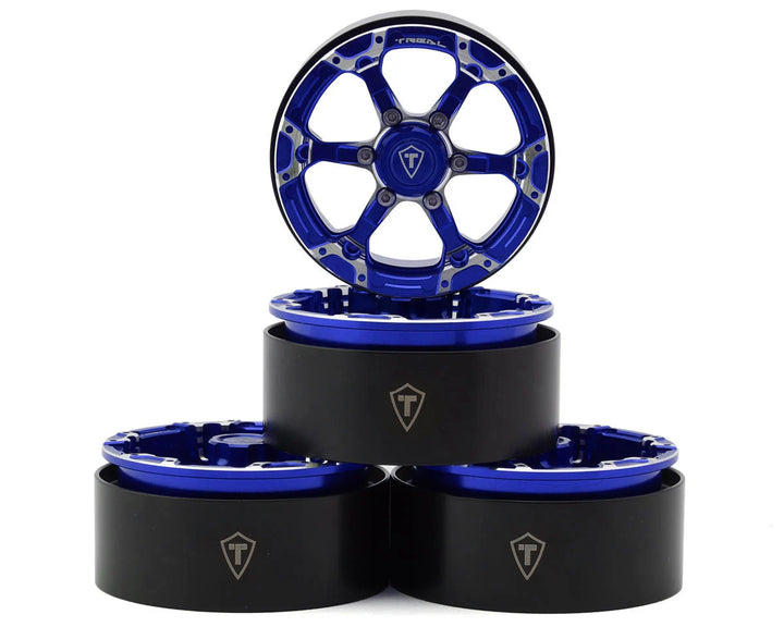Treal Hobby Type 4P 1.9" 6-Spoke Beadlock Wheels (4)