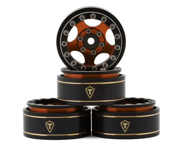 Treal Hobby Type B 1.0" 5-Spoke Beadlock Wheels (4) (22.4g)