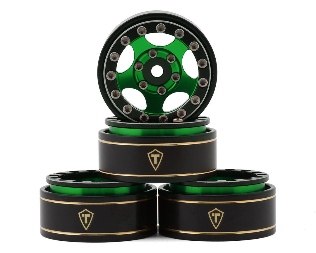 Treal Hobby Type B 1.0" 5-Spoke Beadlock Wheels (4) (22.4g)
