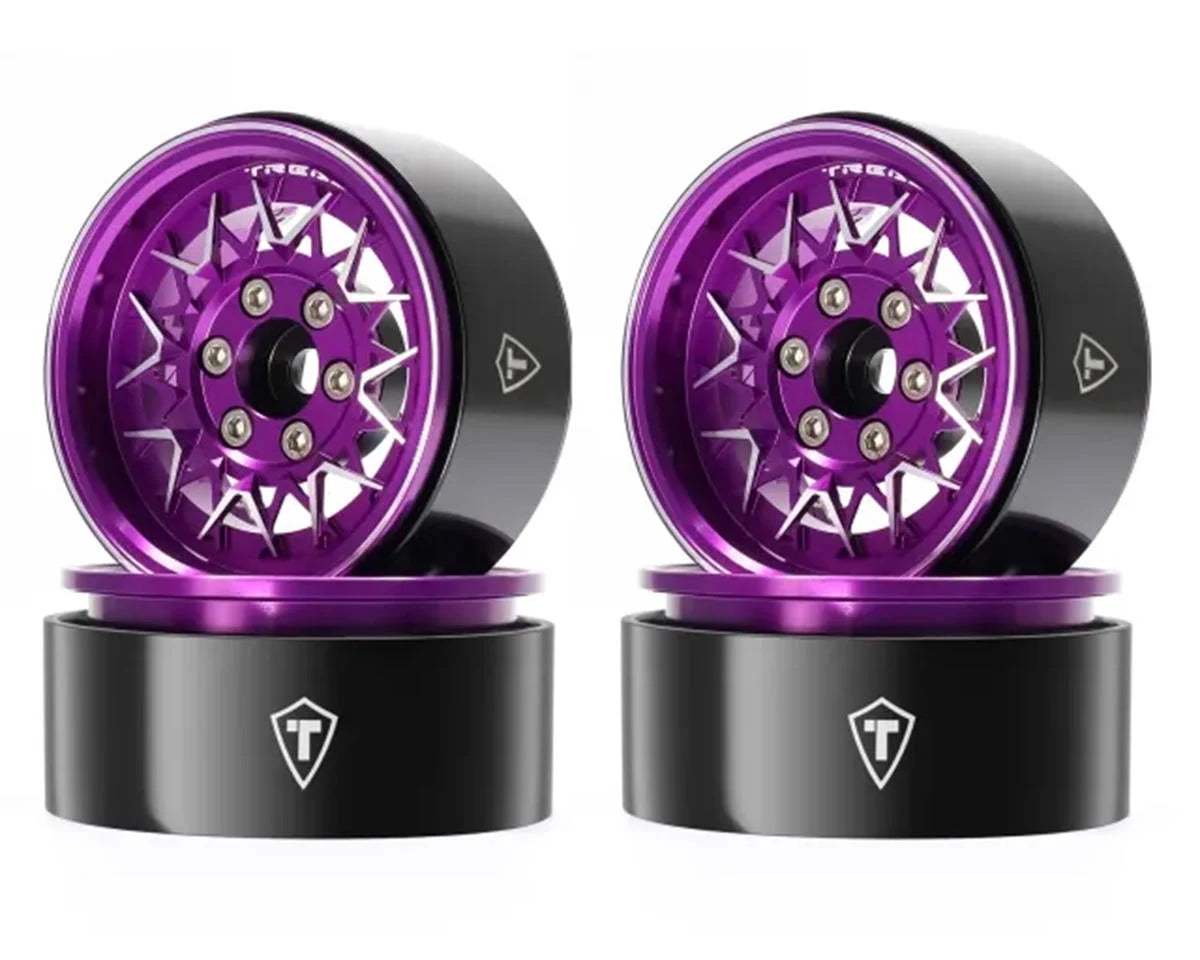 Treal Hobby Type V 1.9" V-Spoke Beadlock Wheels (4)