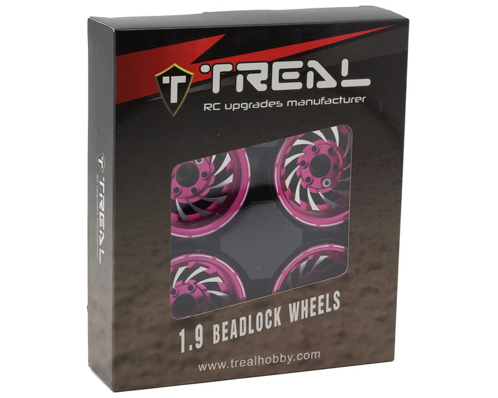 Treal Hobby Cyclone 1.9" Aluminum Beadlock Wheels (4) (122.5g)