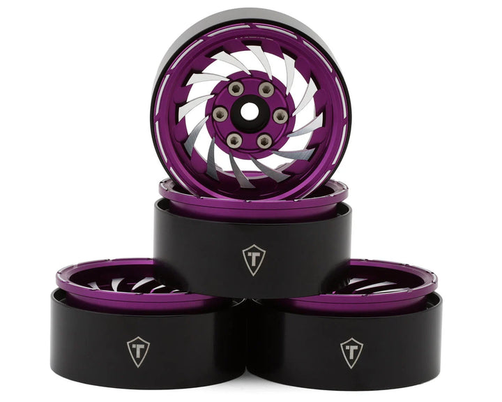 Treal Hobby Cyclone 1.9" Aluminum Beadlock Wheels (4) (122.5g)