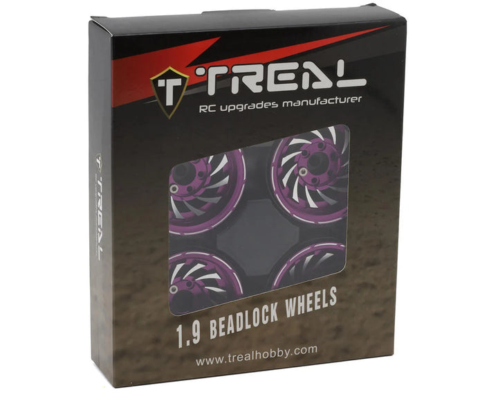 Treal Hobby Cyclone 1.9" Aluminum Beadlock Wheels (4) (122.5g)