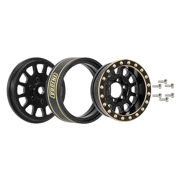 INJORA 1.0 Plus Brass -3.75mm Offset Wheels for Micro Crawlers (1101BK)