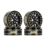 INJORA 1.0 Plus Brass -3.75mm Offset Wheels for Micro Crawlers (1101BK)